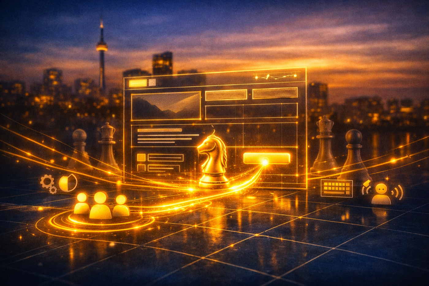 web design Toronto. AI-rendered image.